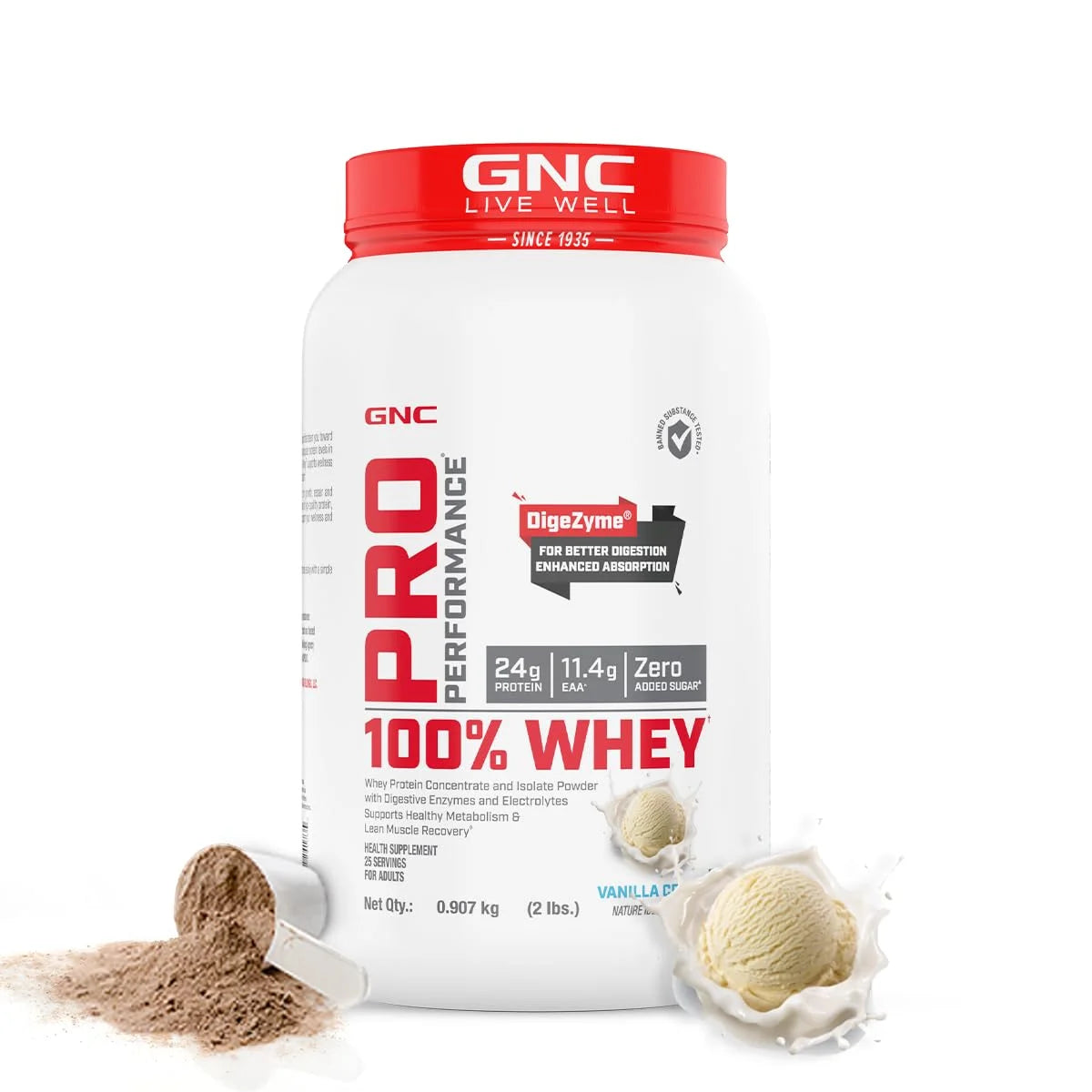 GNC Pro Performance 100% Whey Protein | Muscle Growth & Recovery