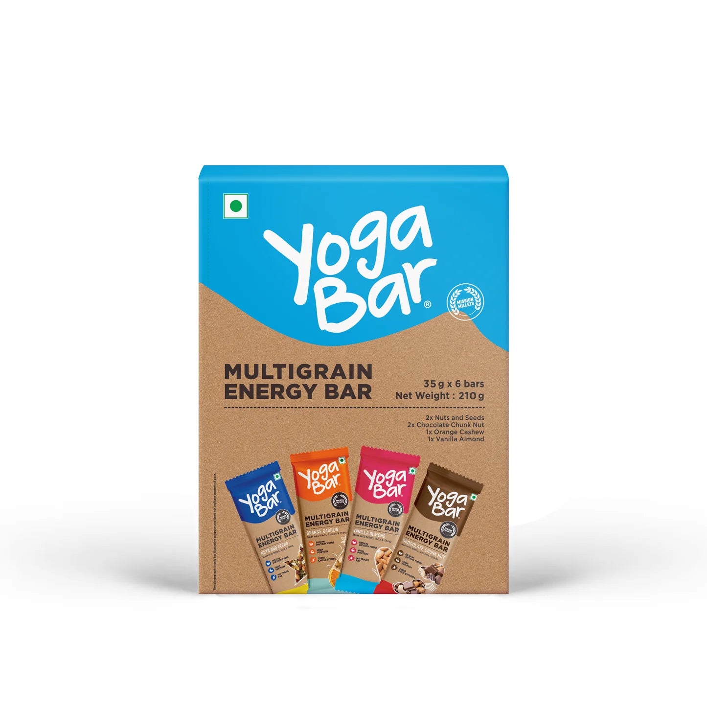 YogaBar Variety Pack Energy Bar (Pack of 10) 350g